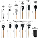 Kit 12 utensílios de cozinha em silicone