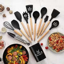 Kit 12 utensílios de cozinha em silicone